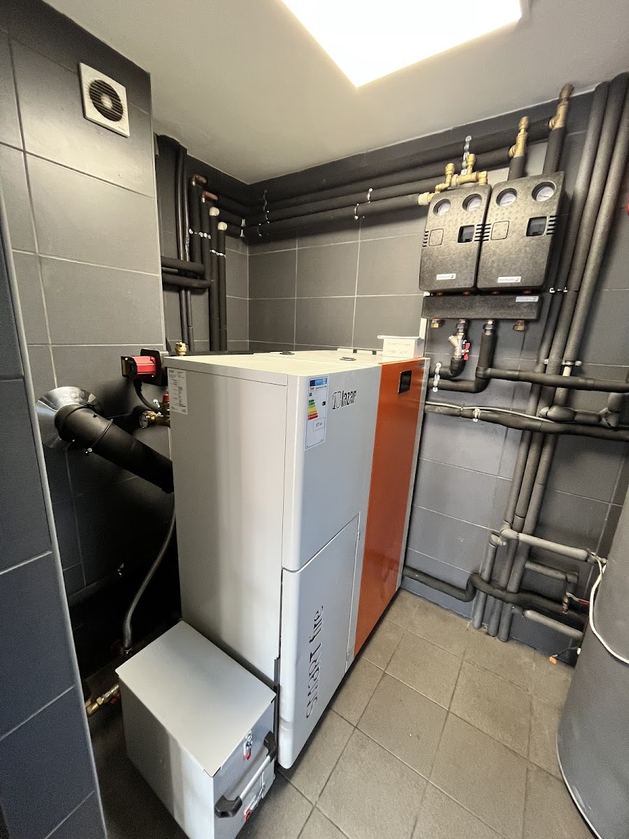 Kotlownia z kotlem na pellet